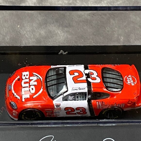 Vintage Jimmy Spencer Winston #23 Ford Taurus No Bull Nascar Car Display Case - Picture 2 of 12